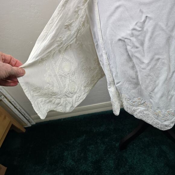 Shore Line Wrap Around Skirt Coastal Bohemian Whimsical Beachy Hipster Vaca M - Picture 3 of 10